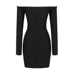 Загрузить изображение в средство просмотра галереи, RHODA BLACK BANDAGE MINI DRESS
