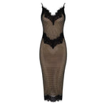 Load image into Gallery viewer, RAAM FISHNET BEADS KNEE LENTH DRESS
