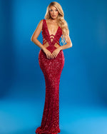 Load image into Gallery viewer, TRISH RED MAXI DRESS
