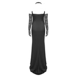 Load image into Gallery viewer, TAFFY BLACK MAXI DRESS WITH GLOVES
