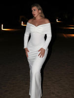 Load image into Gallery viewer, TIGAR WHITE LONG DRESS
