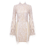 Load image into Gallery viewer, TAMEI BEIGE MINI DRESS
