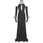 Cargar imagen en el visor de la galería, TQUEEN  BLACK MAXI DRESS
