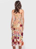 Load image into Gallery viewer, IDA FLORAL EMBROIDERY MIDI DRESS
