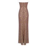 Load image into Gallery viewer, INKA CHAMPAGNE SEQUINS LONG DRESS
