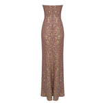 Cargar imagen en el visor de la galería, INKA CHAMPAGNE SEQUINS LONG DRESS
