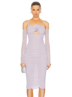 Carregar imagem no visualizador da galeria, PILUO LAVENDER MIDI DRESS
