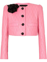 Load image into Gallery viewer, JECCY LEATHER PINK JACKET WITH MINI SKIRT
