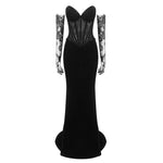 Carregar imagem no visualizador da galeria, GRACE SEXY BLACK LACE MERMAID MAXI DRESS
