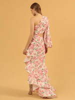 Carregar imagem no visualizador da galeria, RLIOCA RUFFLES FLORAL MAXI DRESS
