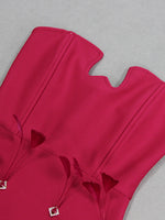 Carregar imagem no visualizador da galeria, ZONIE HOT PINK FEATHER STRAPS MAXI DRESS
