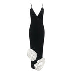 Carregar imagem no visualizador da galeria, RUDDY SLIP WHITE FLOWERS MAXI DRESS
