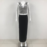 Carregar imagem no visualizador da galeria, KLIKE CRYSTAL SLIP BLACK TWO PIECES SET
