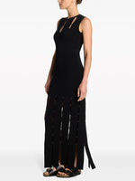 Charger l&#39;image dans la galerie, SWAKI BALCK HOLLOW OUT MAXI DRESS
