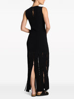 Charger l&#39;image dans la galerie, SWAKI BALCK HOLLOW OUT MAXI DRESS
