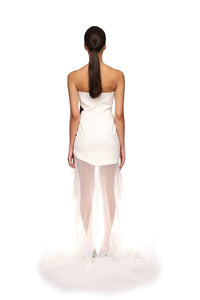 Giaana White Strapless Bandage Dress