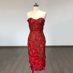 Carregar imagem no visualizador da galeria, PHEBE STRAPLESS EMBROIDERY DRESS
