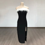 Load image into Gallery viewer, TRACY HIGH SLIT BANDAGE DRESS
