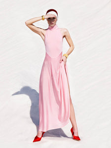 SANDRA HIGH NECK MAXI DRESS