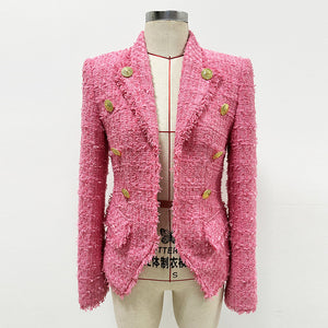 SULVIA AUTUMN TWEED WOOLEN JACKET