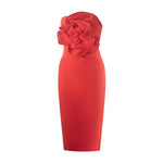 Load image into Gallery viewer, ANGELA STEREO FLOWER BANDAGE DRESS
