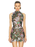 Load image into Gallery viewer, GAIL LACE EMBROIDERY MINI DRESS
