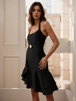 Load image into Gallery viewer, LEILANI HALTER KNEE LENGTH DRESS
