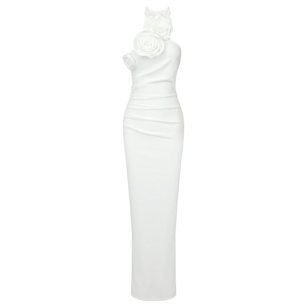 PEANO WHITE LONG DRESS