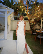 Load image into Gallery viewer, PEANO WHITE LONG DRESS
