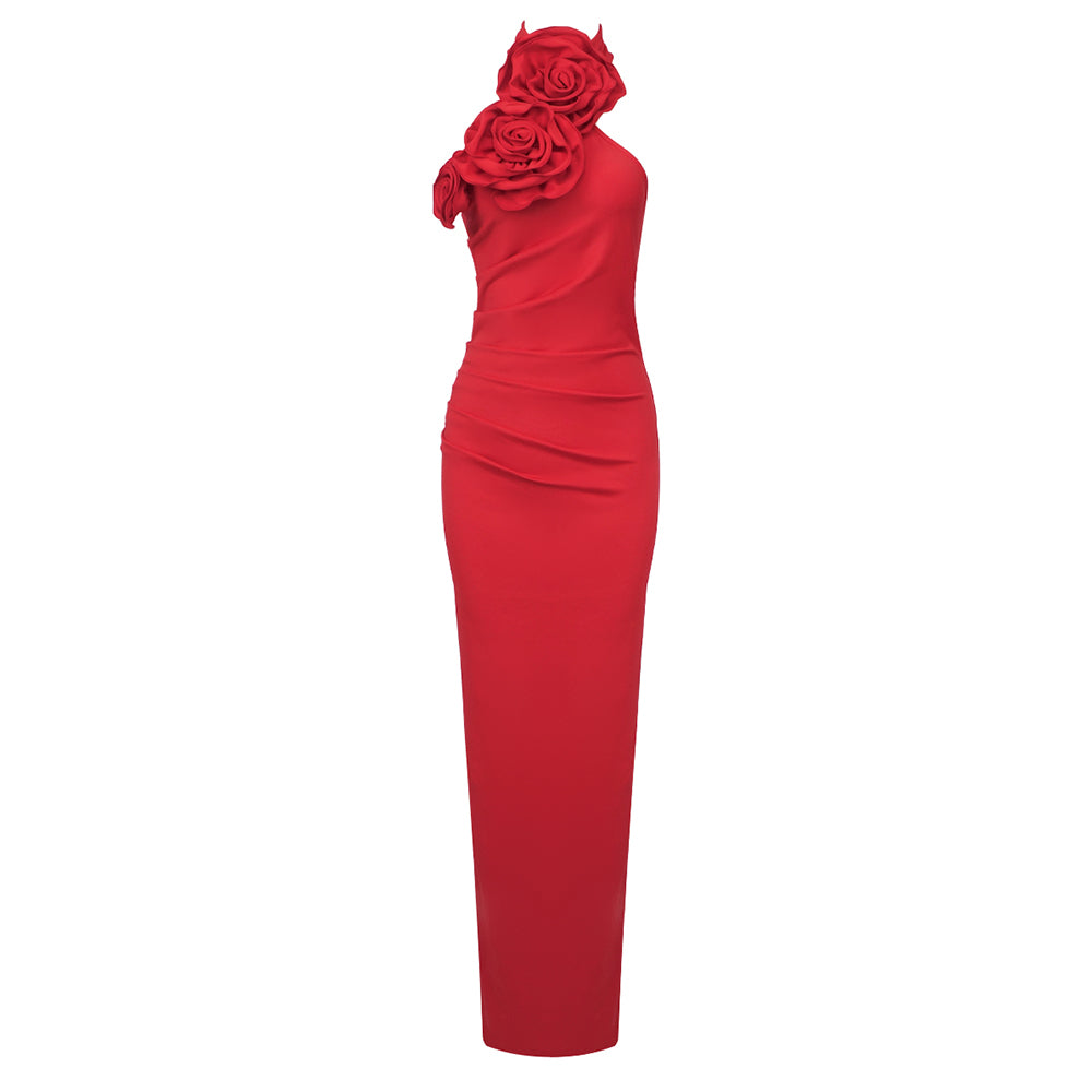 PEANO RED LONG DRESS