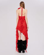 Load image into Gallery viewer, PUNANG RED MESH DRESS
