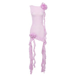Load image into Gallery viewer, PUANI LIGHT PINK MESH DRESS
