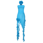 Load image into Gallery viewer, PILYWA SKY BLUE MESH DRESS
