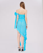 Load image into Gallery viewer, PILYWA SKY BLUE MESH DRESS
