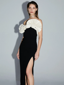 PAOLAA BLACK MIDI DRESS