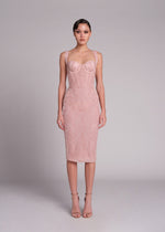 Carregar imagem no visualizador da galeria, APOPI PINK MIDI DRESS
