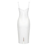 Load image into Gallery viewer, APOPI WHITE MIDI DRESS
