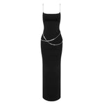 Load image into Gallery viewer, CNIMER BLACK LONG DRESS
