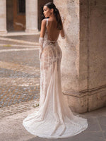 Load image into Gallery viewer, ECRIBO WHITE LONG DRESS
