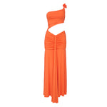 Load image into Gallery viewer, DALANG ORANGE LONG DRESS
