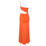 Load image into Gallery viewer, DALANG ORANGE LONG DRESS
