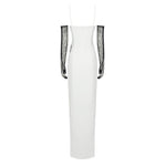 Carregar imagem no visualizador da galeria, EIVO WHITE LONG DRESS WITH GLOVES
