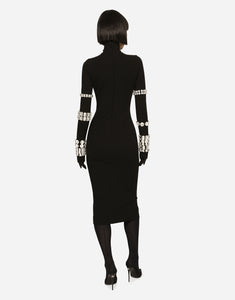 ELLAI BLACK MIDI DRESS