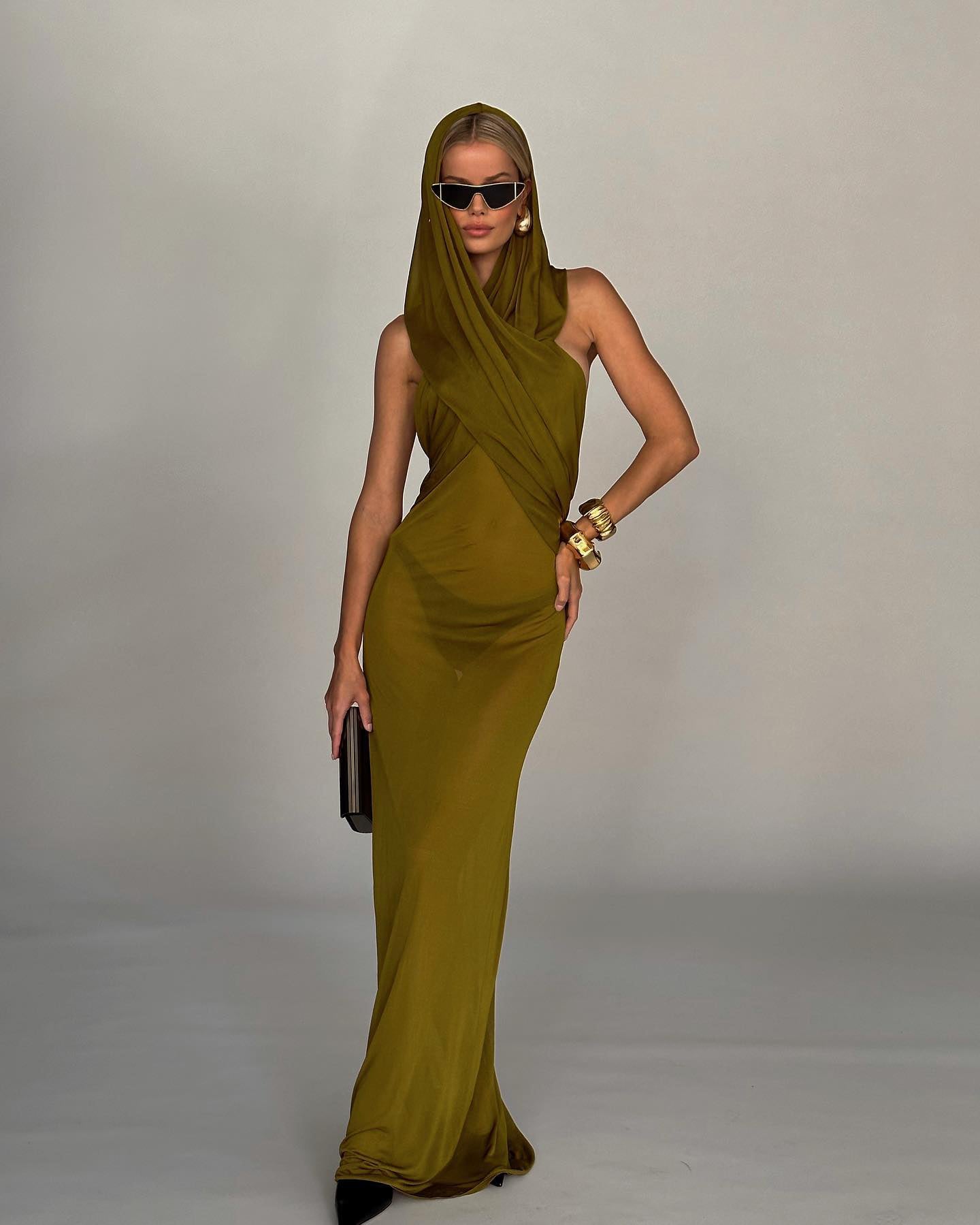 RTMOE GINGER MESH LONG DRESS