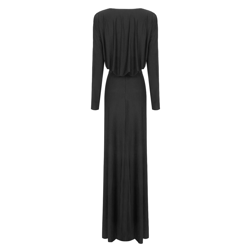 MIELY BLACK LONG DRESS