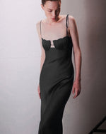 Load image into Gallery viewer, MTIPYA BLACK LONG DRESS
