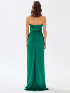 NAVIA GREEN LONG DRESS