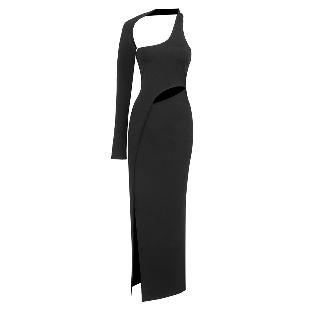 LAMI BLACK LONG DRESS