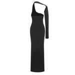 Load image into Gallery viewer, LAMI BLACK LONG DRESS
