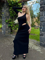 Load image into Gallery viewer, LAMI BLACK LONG DRESS
